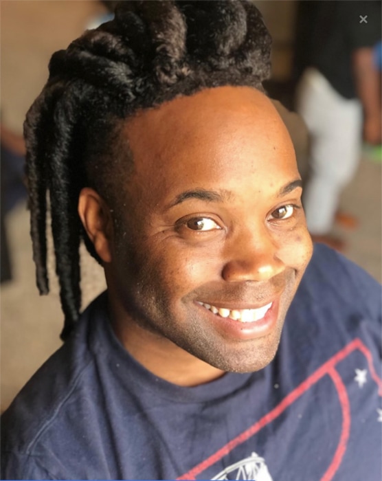 (Photo courtesy of Tekulve Jackson-Vann) Tekulve Jackson-Vann of Spanish Fork sports the dreadlocks that got him briefly barred from working at the Payson temple of The Church of Jesus Christ of Latter-day Saints.