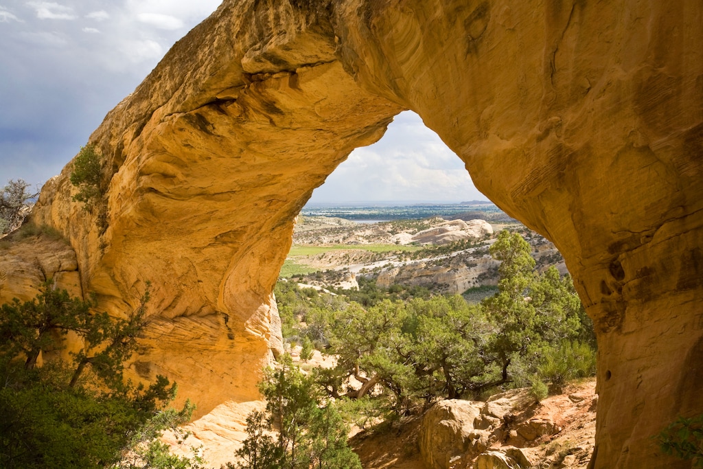 (Photo courtesy of Dinoland Travel Bureau) Moonshine Arch near Vernal is called one of eastern Utah's best-kept secrets. But the Utah Transportation Commission has approved a road project that may help improve access and popularity.