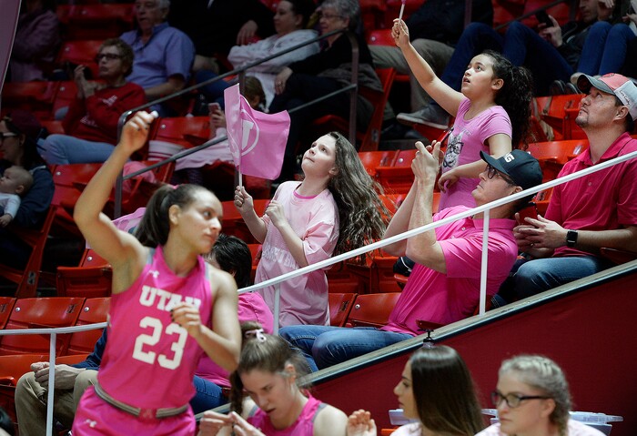 Scott Sommerdorf | The Salt Lake TribuneFans watch Utah fall to Oregon State 69-58, Friday, January 26, 2018.