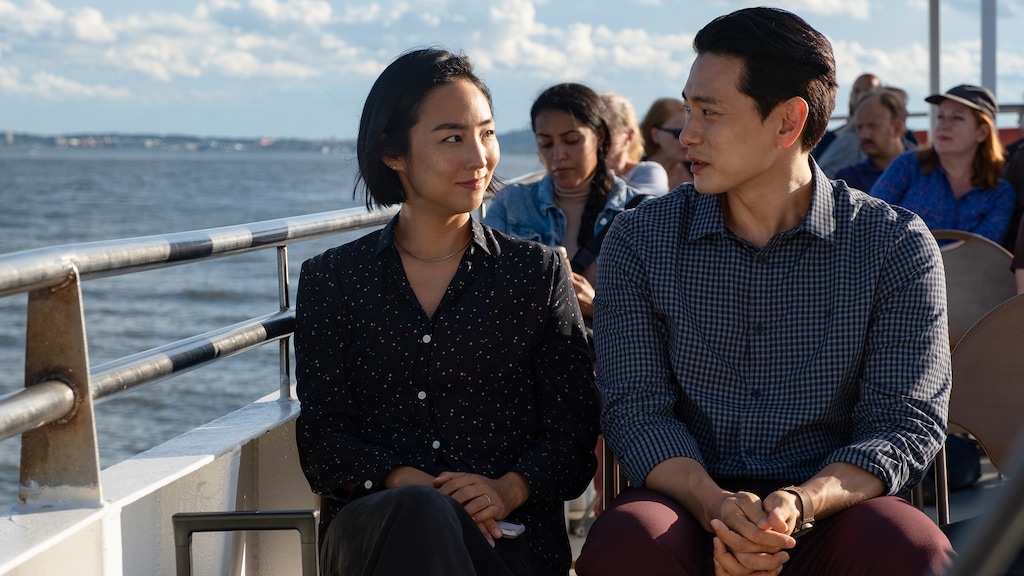 (A24) Greta Lee and Teo Yoo star in writer-director Celine Song's "Past Lives." The film was named the best picture of 2023 by the Utah Film Critics Association, in voting held Jan. 6, 2024.