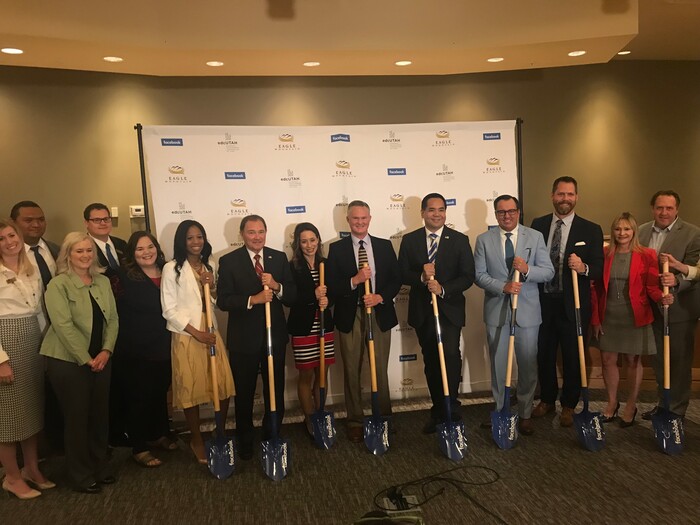 (Ben Wood | The Salt Lake Tribune) Facebook has struck a $150 million tax incentive deal to build a 970,000 square foot data center in Eagle Mountain. The center was announced by Gov. Gary Herbert on Wednesday, May 30, 2018.