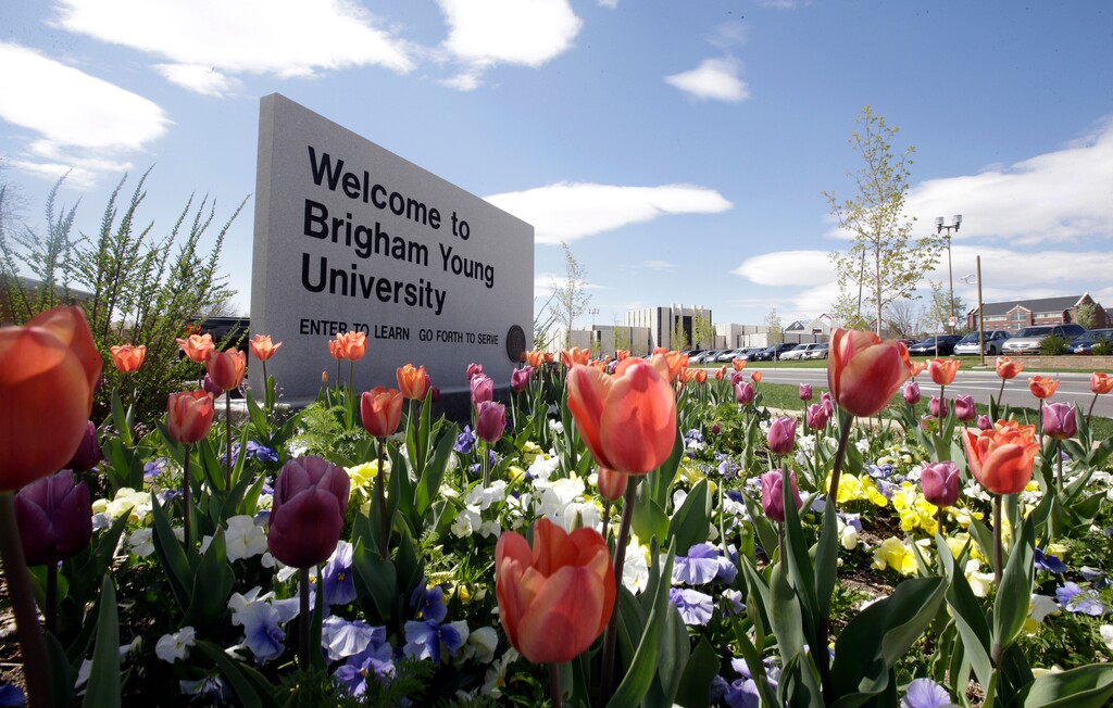 (Rick Bowmer | AP file photo) This April 19, 2016, file photo, shows a welcome sign at Brigham Young University in Provo. A U.S. Supreme Court ruling carving out religious schoolteachers from anti-discrimination protections could have a wide-reaching effect in Utah.