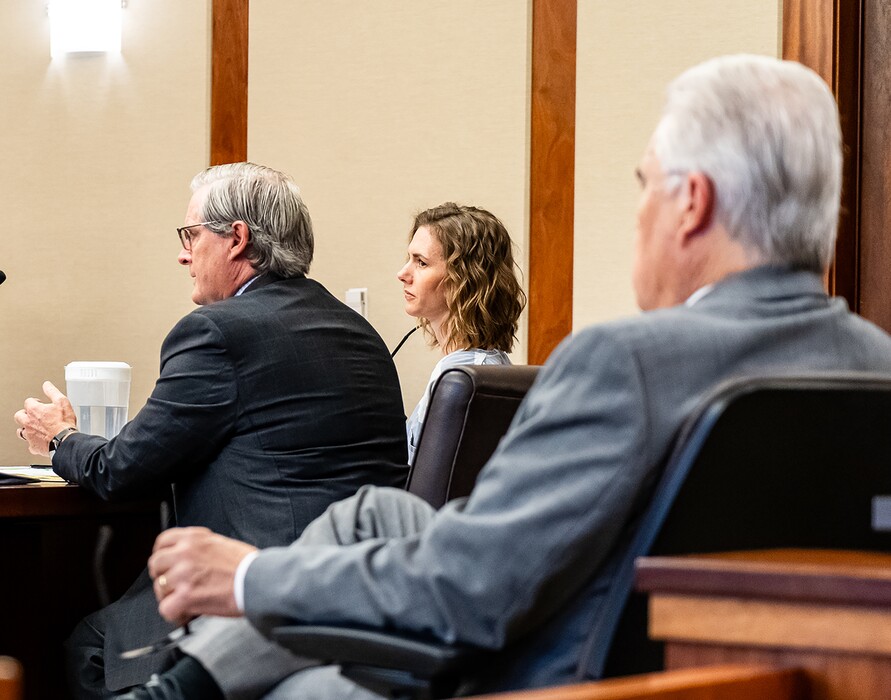 (Sheldon Demke | Pool) Ruby Franke appears during a sentencing hearing in St. George, Tuesday, Feb. 20, 2024.