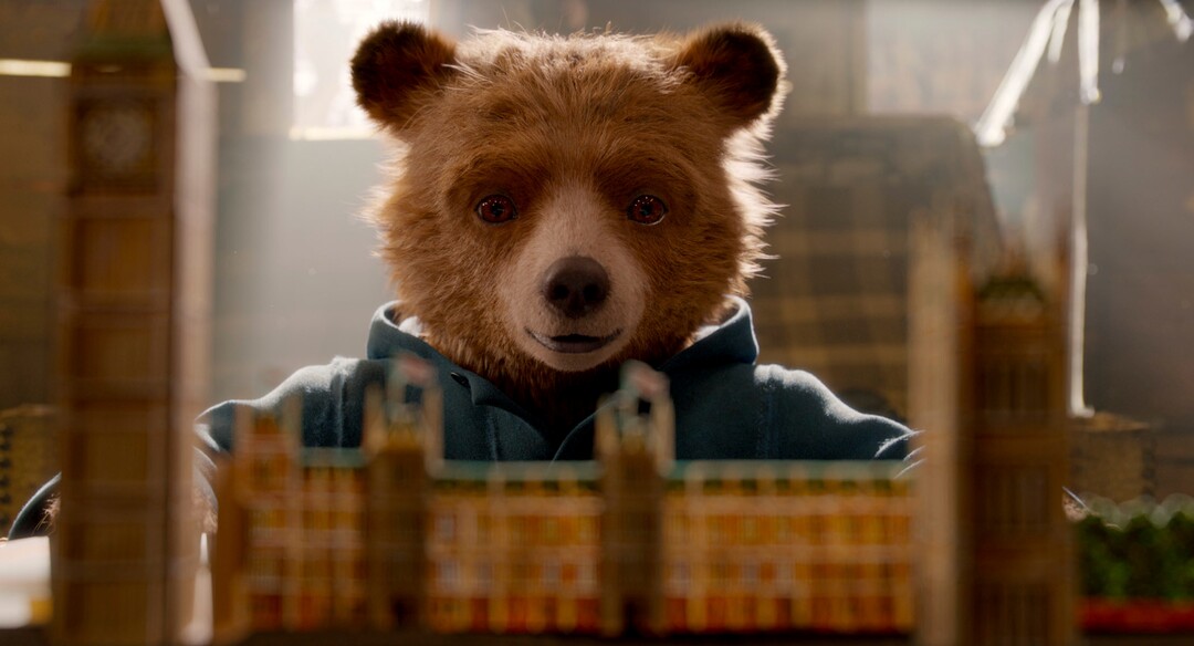 This image released by Warner Bros. Pictures shows the character Paddington, voiced by Ben Whishaw in a scene from " Paddington 2." (Warner Bros. Pictures via AP)