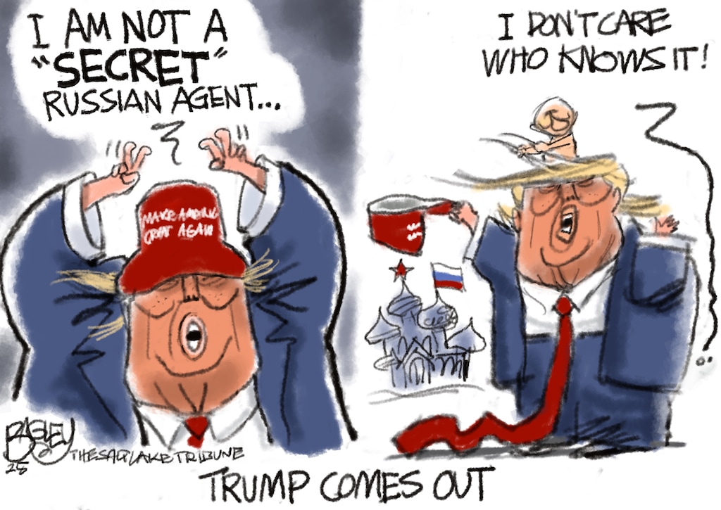 Trump Comes Out | Pat Bagley