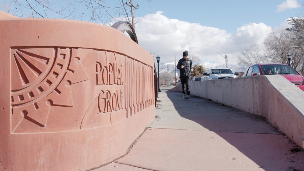 (Leicester Productions) A runner visits Poplar Grove in the film "Every Street SLC."