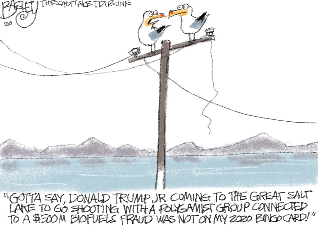 (Pat Bagley | The Salt Lake Tribune)  This cartoon, titled "Didn't See That Coming," appears in The Salt Lake Tribune on Tuesday, July 28, 2020.