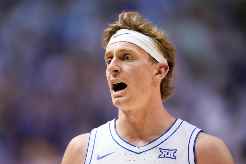 (Francisco Kjolseth | The Salt Lake Tribune) BYU Cougars guard Richie Saunders (15) as BYU hosts Arizona, NCAA basketball in Provo on Monday, Jan. 26, 2026.