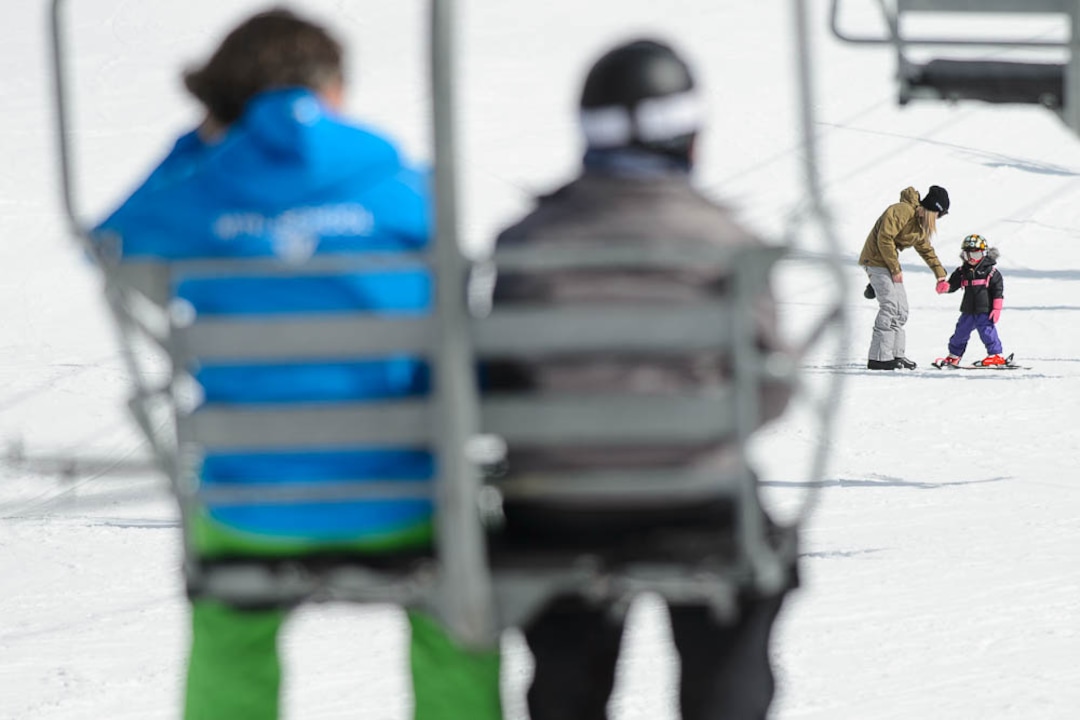 (Trent Nelson  |  The Salt Lake Tribune)  Skiers at Snowbird on Thursday April 4, 2019.