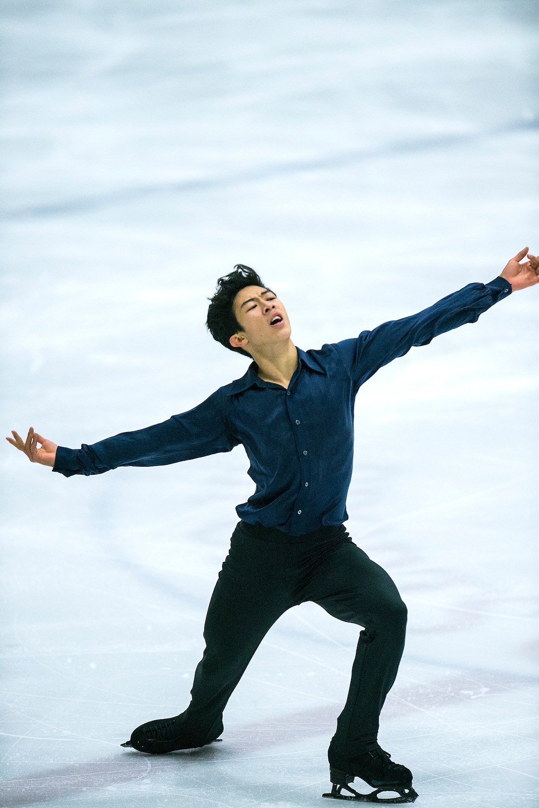 (Chris Detrick  |  The Salt Lake Tribune)   Nathan Chen competes in the Men's Free Skate during the U.S. International Figure Skating Classic at the Salt Lake City Sports Complex Friday, September 15, 2017. 