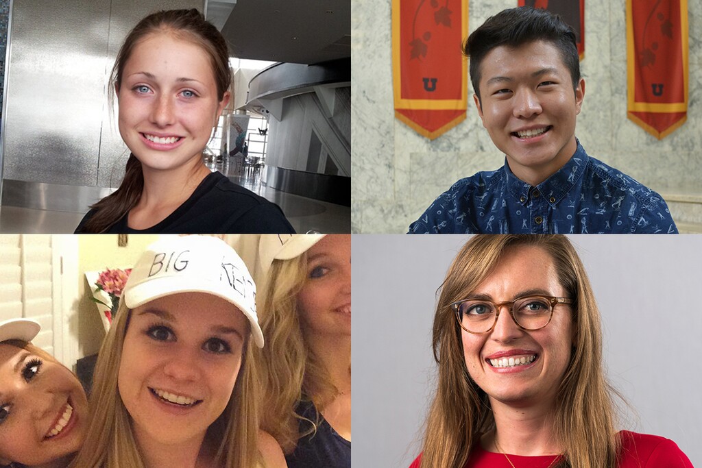 (Courtesy photos) Lauren McCluskey, Chen Wei Guo, MacKenzie Lueck and Sarah Hawley.