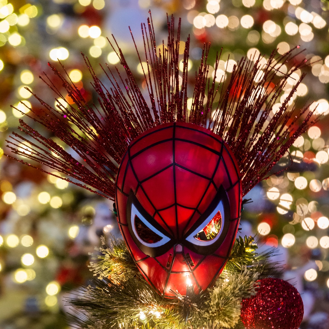 (Rick Egan | The Salt Lake Tribune) A Spider-Man mask tops one of the 150 trees that are a part of Festival of Trees, the Utah holiday fund-raiser for Primary Children's Hospital. This year's event happens in Vivint Smart Home Arena, but will only be seen by the public online.