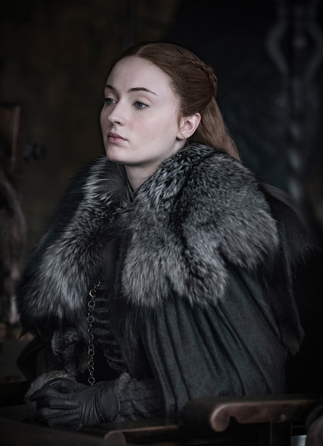 (Photo courtesy Helen Sloane/HBO) Sophie Turner as Sansa Stark in Season 8 of “Game of Thrones.”
