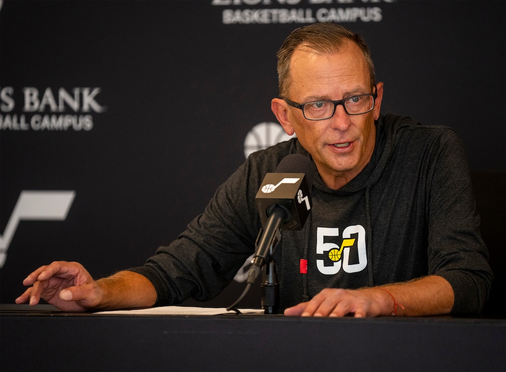 (Rick Egan | The Salt Lake Tribune)  Utah Jazz General Manager Justin Zanik.