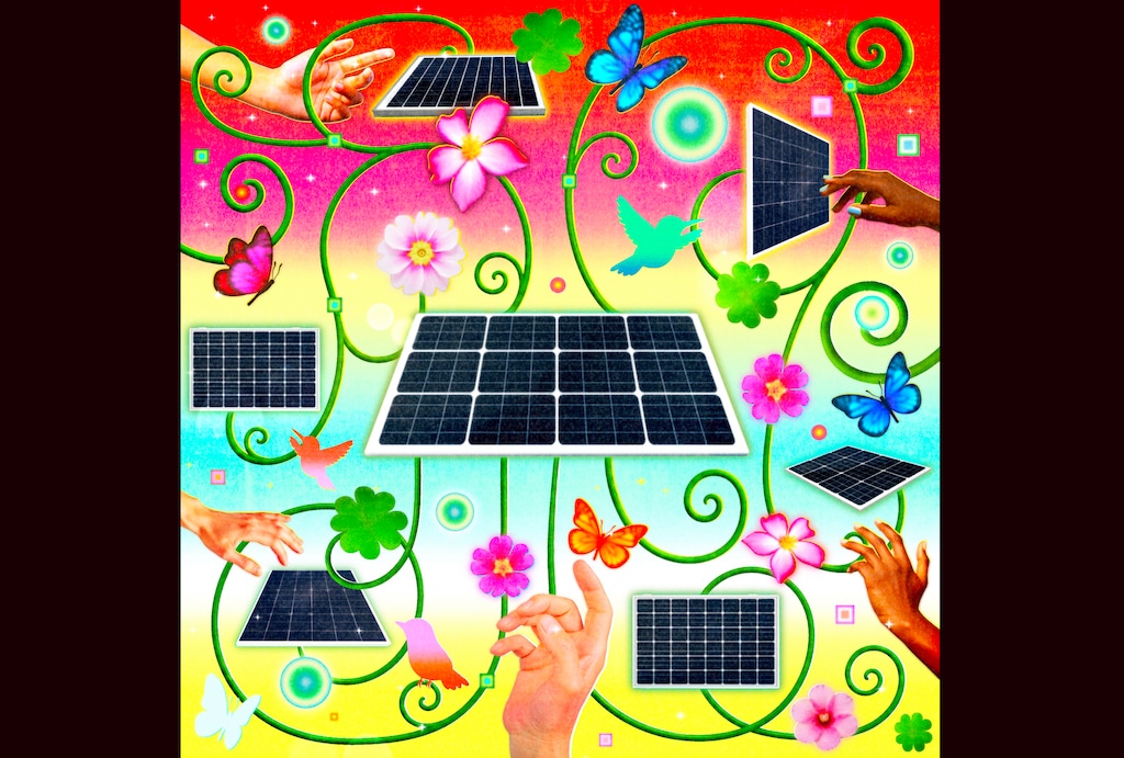 The tiny solar panel that could change America. (Rui Pu/The New York Times)