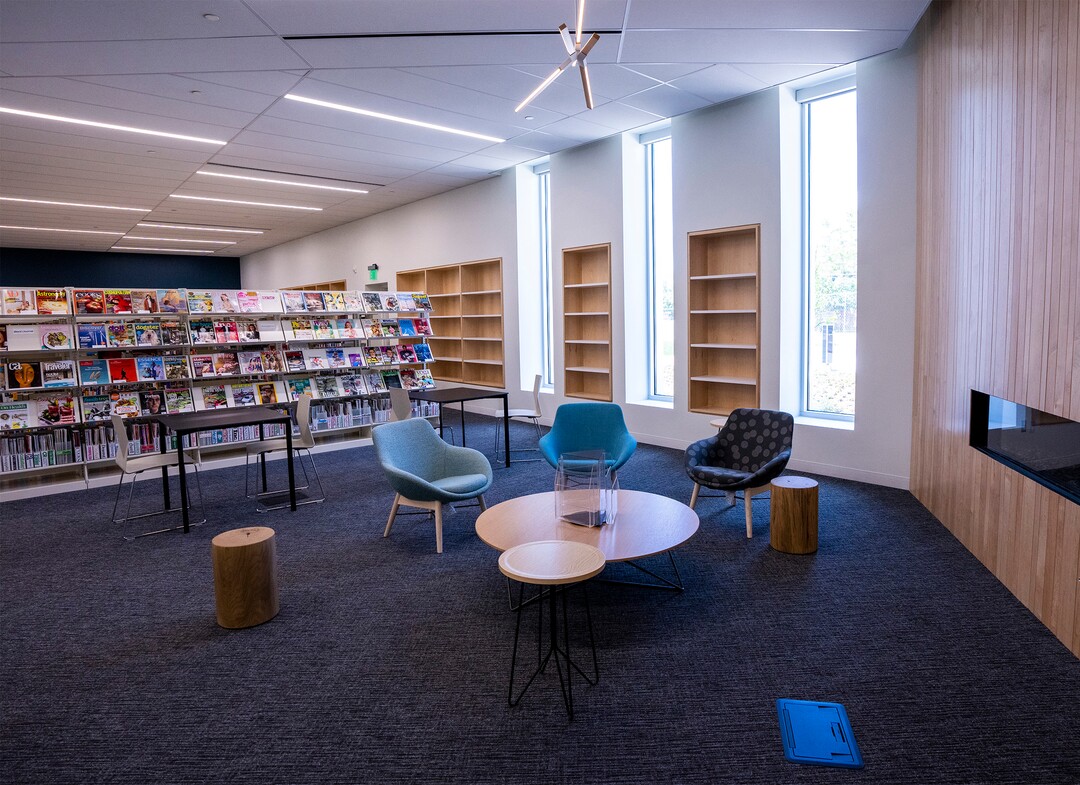 (Rick Egan | The Salt Lake Tribune)  The Grand Opening for the new Granite Library on 3300 South, is scheduled to for July. Thursday, June 2, 2022.