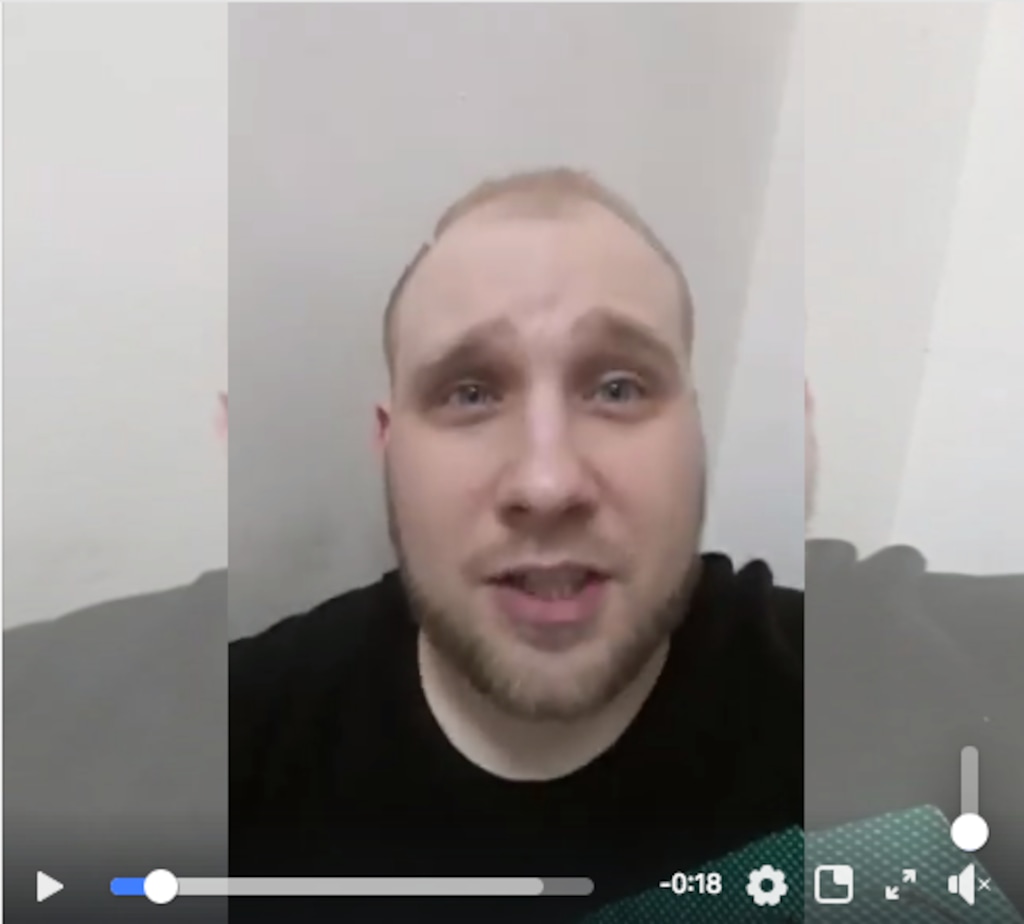 In a screen grab from a video posted Wednesday on Josh Holt's Facebook page, the 26-year-old Utahn begs for his life as the Venezuelan prison he'd been held in since June 2016 is under siege.