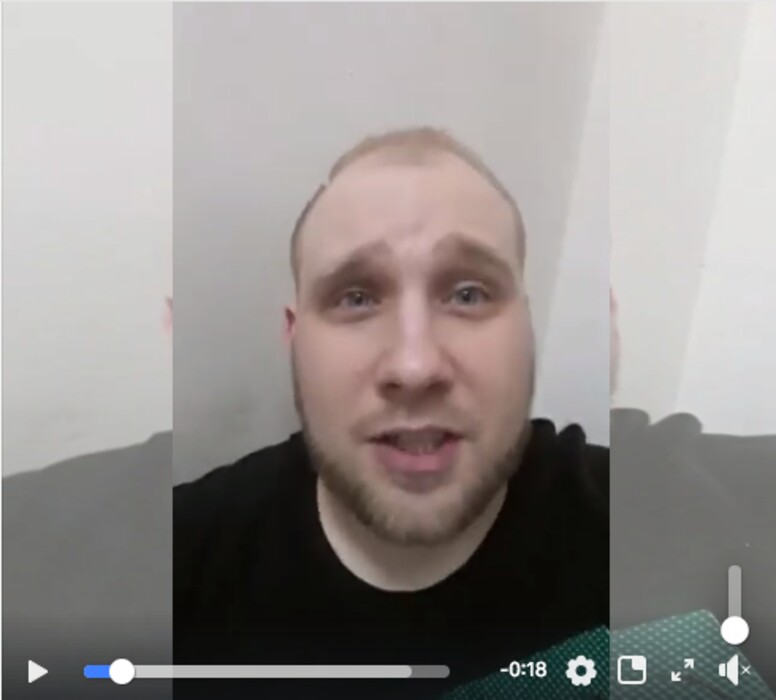 In a screen grab from a video posted May 16, 2018, on Josh Holt's Facebook page, the 26-year-old Utahn begs for his life as the Venezuelan prison he'd been held in since June 2016 is under siege.