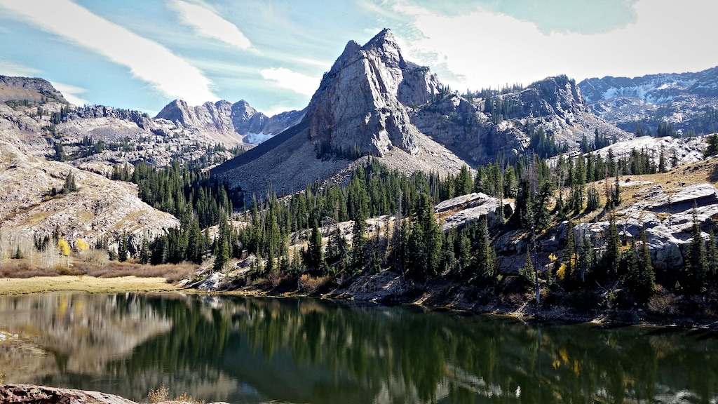 Lennie Mahler  |  The Salt Lake Tribune
Sundial Peak overlooks Lake Blanche in Big Cottonwood Canyon, Saturday, Oct. 18, 2014. An 80-year-old man died after falling more than 200 feet while hiking on the trail leading to the peak.
