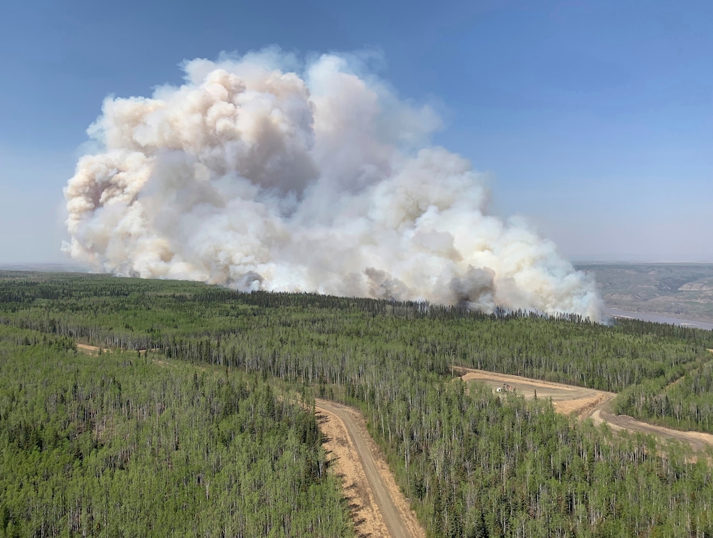 (Government of Alberta Fire Service/The Canadian Press via AP, file) In this photo provided by the Government of Alberta Fire Service, a wildfire burns a section of forest in the Grande Prairie district of Alberta, Canada, Saturday, May 6, 2023. Smoke from Canadian wildfires has blown into parts of northern and eastern Utah, the state air quality agency said on Friday, May 19, 2023.