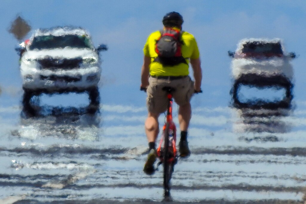 (Trent Nelson  |  Tribune file photo) Traffic on the causeway to Antelope Island State Park on Saturday, April 25, 2020.