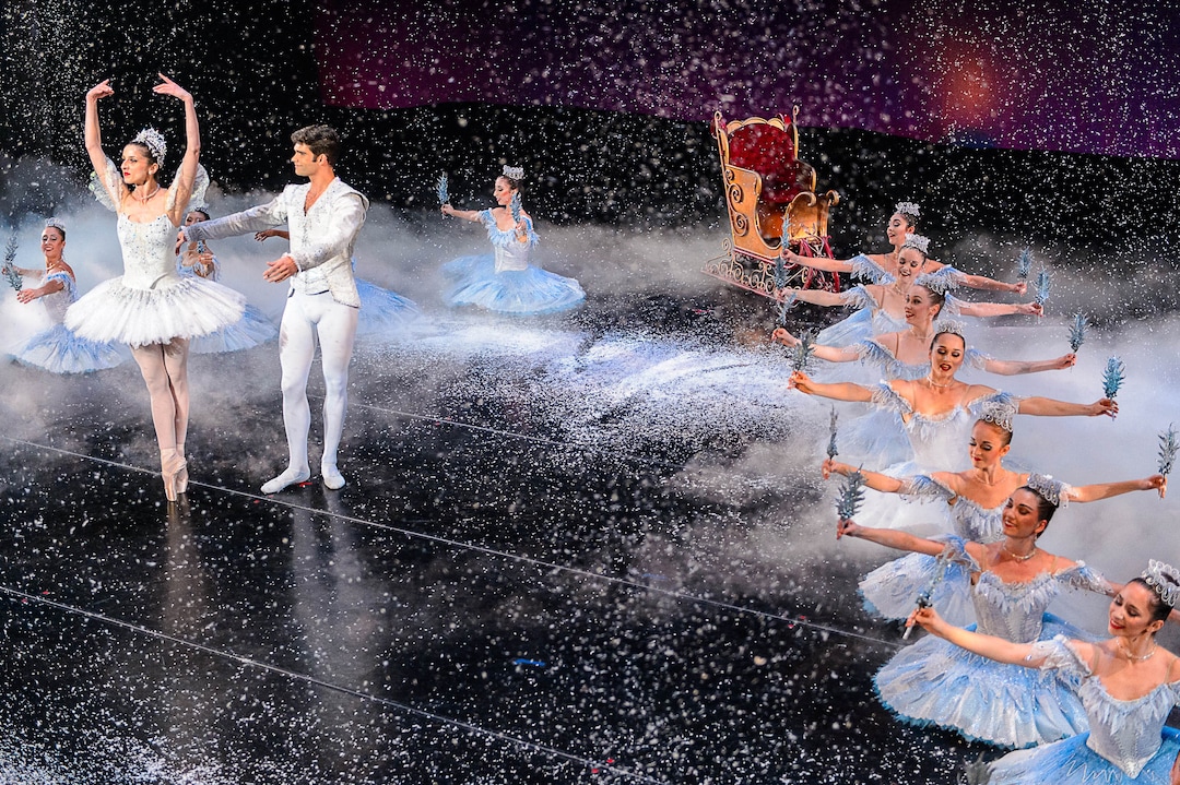 (Trent Nelson  |  Tribune file photo) Ballet West's dress rehearsal for "The Nutcracker" at the Capitol Theatre in Salt Lake City, Thursday December 1, 2016. The Snow Queen and her Cavalier are Allison Debona and Rex Tilton.