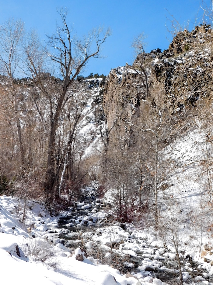 Erin Alberty | The Salt Lake Tribune
A scene from the canyons near Monrovian Park in Sevier County on March 8, 2017.