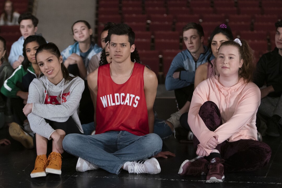 (Photo courtesy Natalie Cass/Disney +) Olivia Rodrigo, Matt Cornett and Julia Lester star in “High School Musical: The Musical: The Series.”