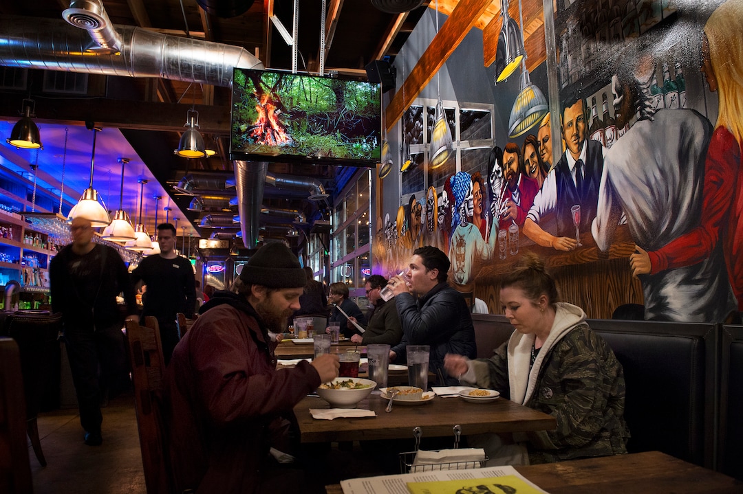 (Scott Sommerdorf   |  The Salt Lake Tribune)   Purgatory Bar was opened by the folks who own Sapa Grill around the corner and its menu shows many Asian influences, from fried rice with Spam to a wrap made with chicken katsu.
