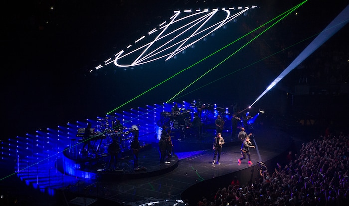 (Rick Egan  |  The Salt Lake Tribune)   Justin Timberlake performs at Vivint Smarthome Arena in Salt Lake City, Thursday, April 12, 2018.