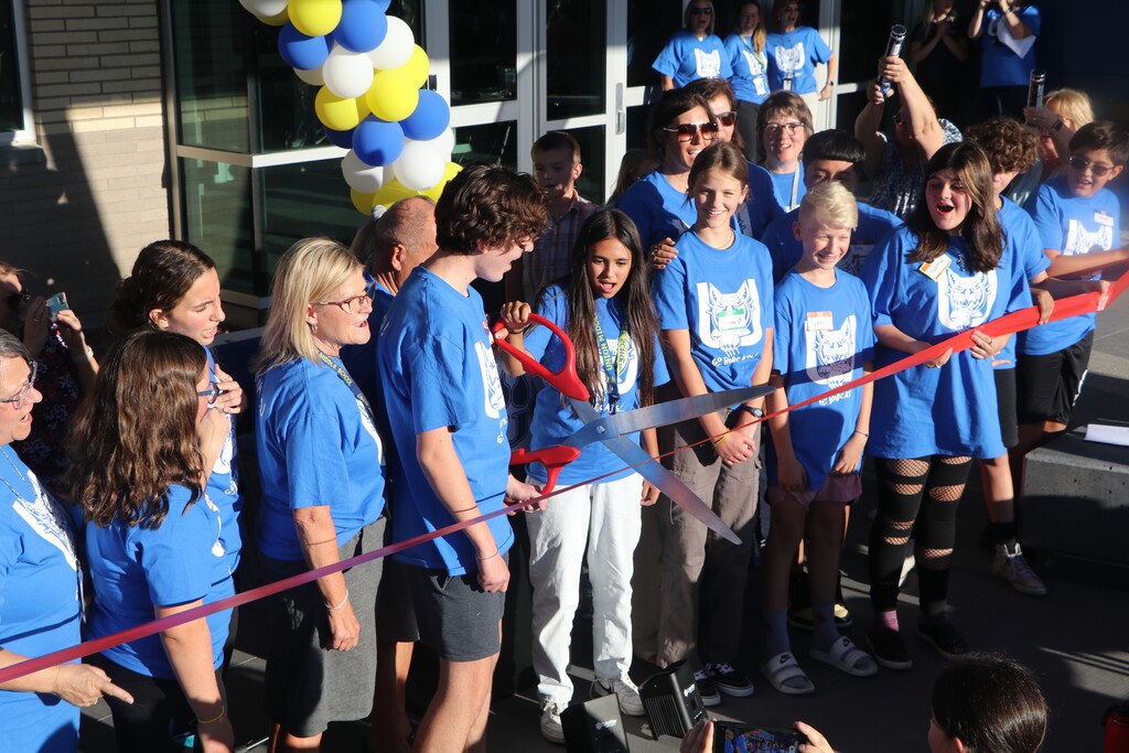 (Canyons School District) Canyons School District officials held a ribbon-cutting ceremony at the rebuilt Union Middle School to celebrate its opening on  September 6, 2023.