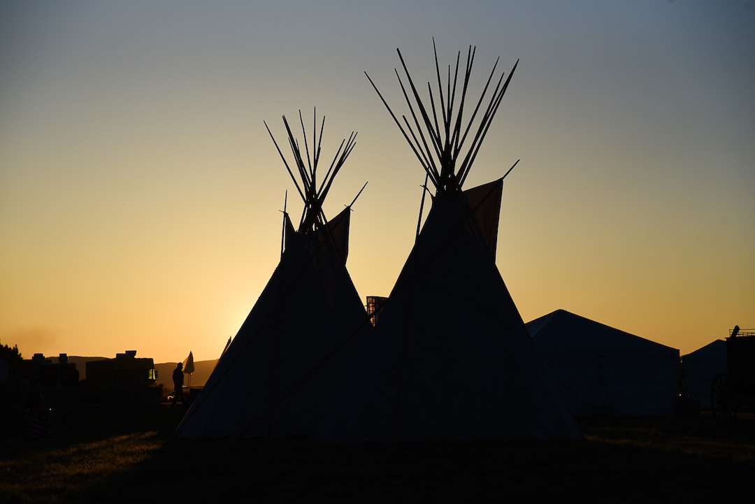 (Francisco Kjolseth  |  The Salt Lake Tribune)  The sun rises on Friday May 10, 2019, before the 150th anniversary celebration of the completion of the transcontinental railroad at Promontory Summit where the two rails met back on May 10, 1869.
