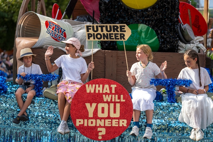 (Rick Egan | The Salt Lake Tribune) A float at the Days of '47 Parade in Salt Lake City on Thursday, July 24, 2025.