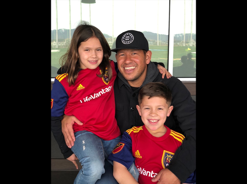(Photo courtesy of Nick Rimando) Real Salt Lake player Nick Rimando with his two kids, Benny, 9, left, and Jett, 11, right.