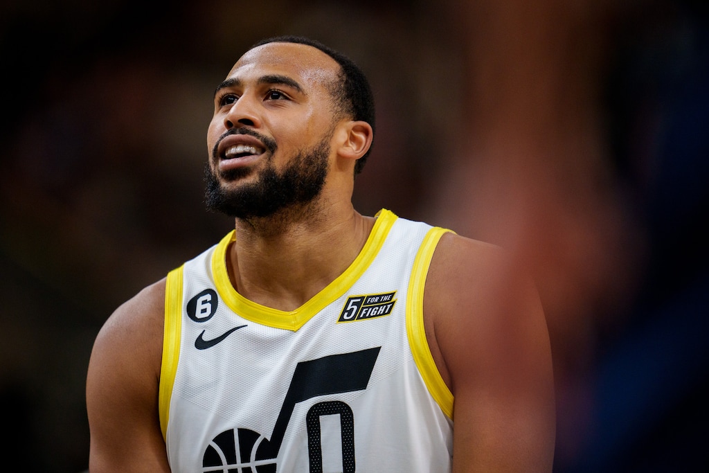 (Trent Nelson  |  The Salt Lake Tribune) Utah Jazz guard Talen Horton-Tucker (0) as the Utah Jazz host the Memphis Grizzlies, NBA basketball in Salt Lake City on Saturday, Oct. 29, 2022.