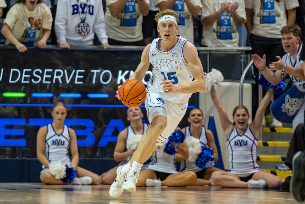 (Rick Egan | The Salt Lake Tribune) BYU guard Richie Saunders (15) is expected to be a second-round draft pick later this month.