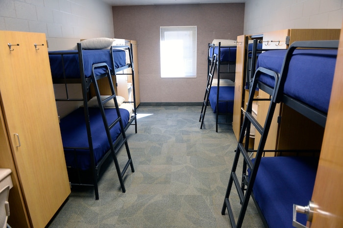 Al Hartmann  |  The Salt Lake TribuneRather spartan dormitory room that holds six at the Missionary Training Center in Provo.  