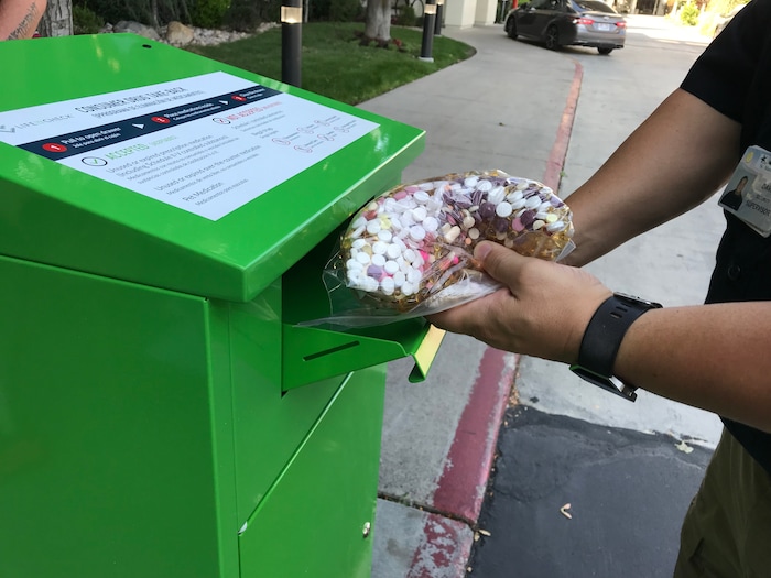 (Courtney Tanner | The Salt Lake Tribune) St. Mark's Hospital hosts an opioid and prescription medication drop off event on Saturday, Sept. 7, 2019.