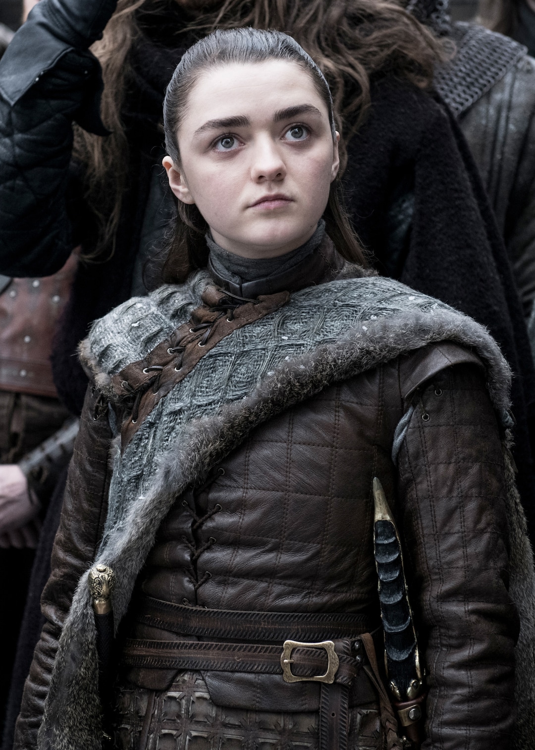 (Photo courtesy Helen Sloane/HBO) Maisie Williams as Arya Stark in Season 8 of “Game of Thrones.”