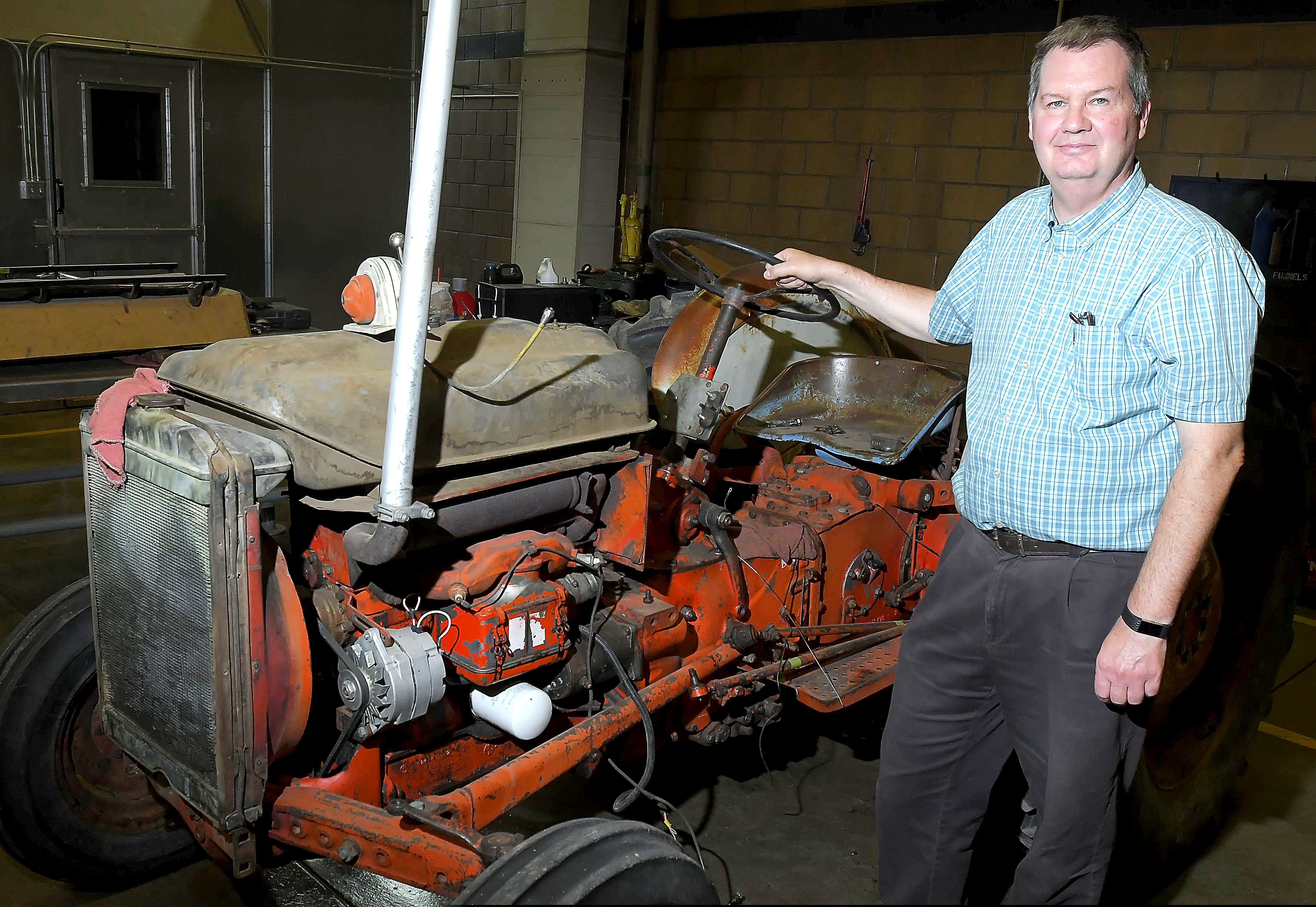 (Eli Lucero | Herald Journal via AP) Randall Bagley is the new coordinator for the AgrAbility program at Utah State University, poses for a portrait on Wednesday, July 31, 2019, in Logan, Utah.  Bagley joined AgrAbility of Utah as its program coordinator in March. His office is on the USU campus. He said he’s still learning the ropes, but he has found the job very fulfilling, he said Wednesday, July 31, 2019.