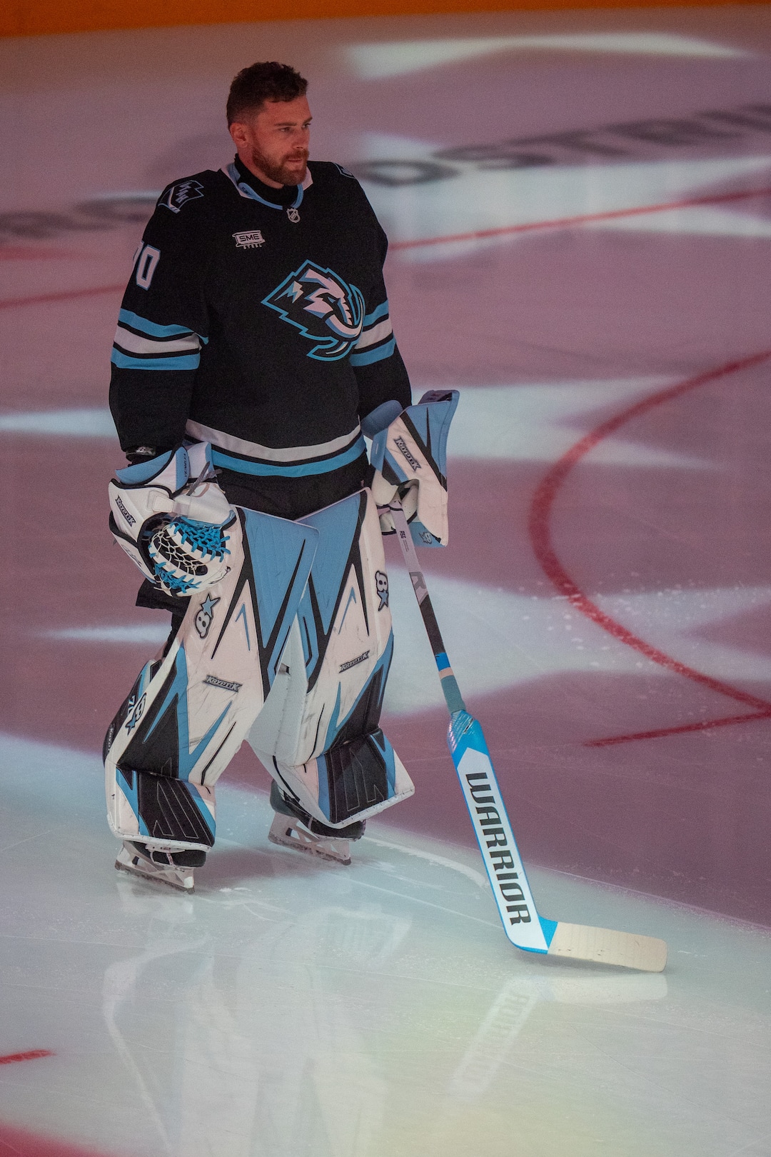 (Trent Nelson  |  The Salt Lake Tribune) Utah Mammoth goaltender Karel Vejmelka (70) as the Utah Mammoth host the Chicago Blackhawks, NHL hockey in Salt Lake City on Thursday, Oct. 1, 2026.