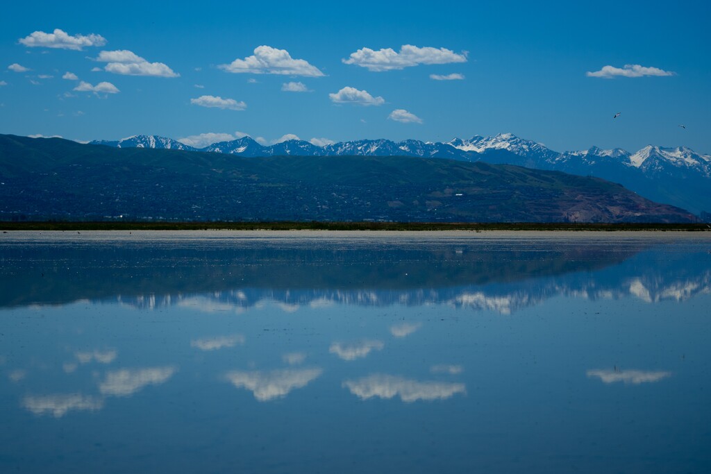 (Trent Nelson  |  The Salt Lake Tribune) The Great Salt Lake at Farmington Bay on Saturday, May 23, 2026.