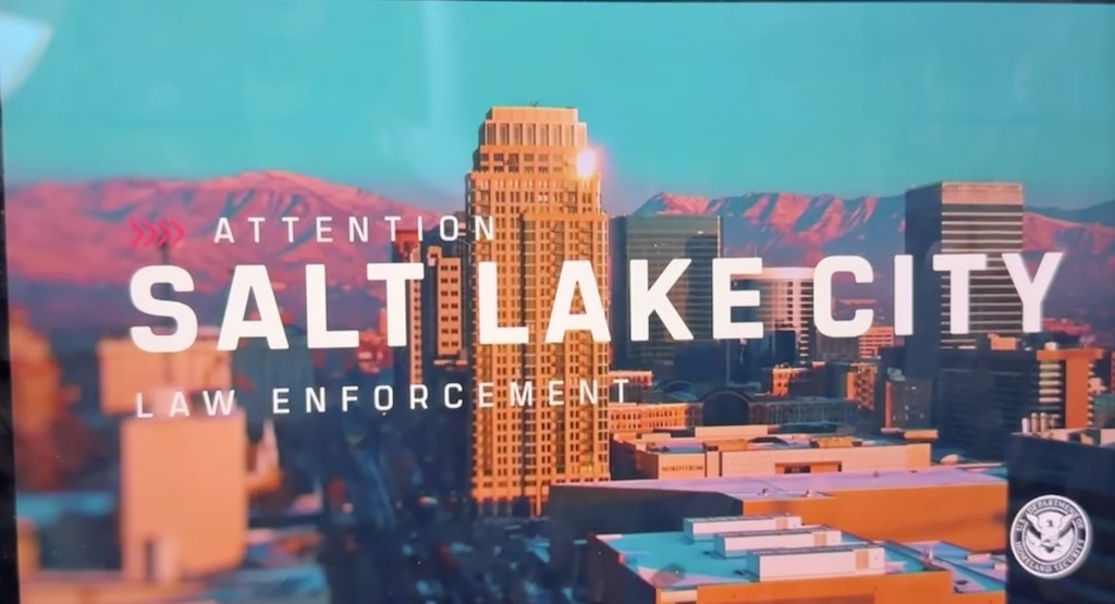 (Screenshot) A U.S. Immigration and Customs Enforcement commercial aired during Monday night’s NFL matchup between the Denver Broncos and Cincinnati Bengals.