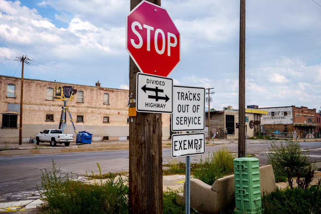 (Trent Nelson | The Salt Lake Tribune) Salt Lake City's gritty old warehouse district, known as The Granary on the west edge of downtown, is booming with construction but limited on- and off-street parking has become an issue. Wednesday, Aug. 25, 2021.