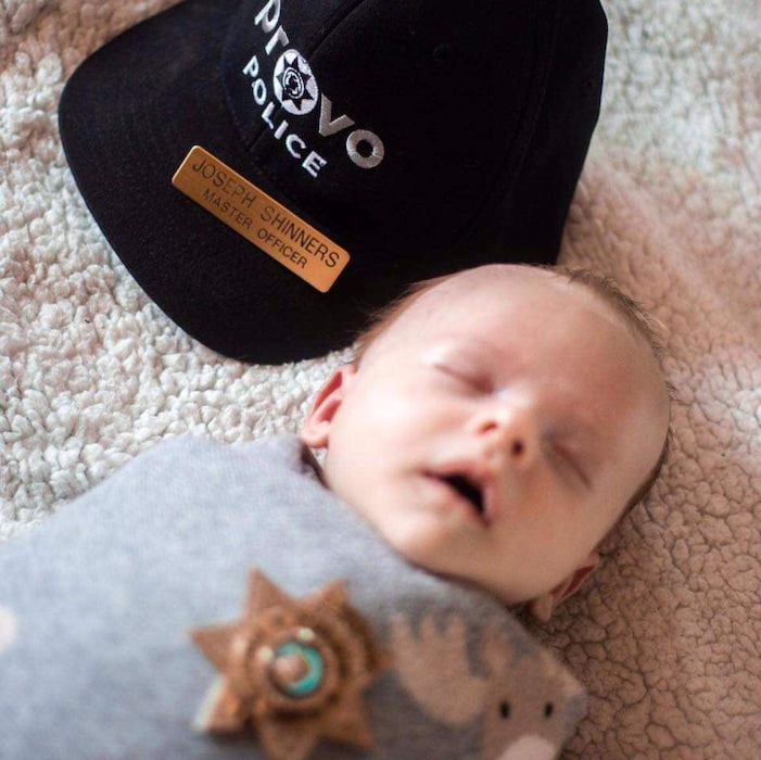 (Courtesy of Provo Police) Kaylyn Shinners found out she was pregnant with, Colton, pictured here, three days after the funeral for her husband, Provo Officer Joseph Shinners.