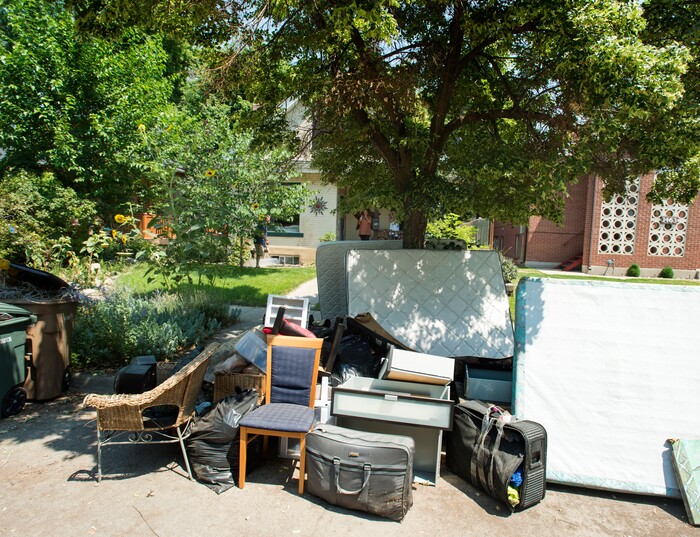 (Rick Egan  |  The Salt Lake Tribune)  Nearly everything that was in the basement of Emmy Thomson's home needs to be thrown away, after sewage water flooded the basement of her home on Lincoln Street. Tuesday, August 1, 2017.