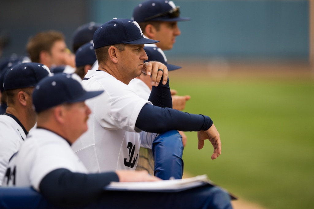Jaren Wilkey  |  BYUBYU Baseball takes on San Diego on April 8, 2016.