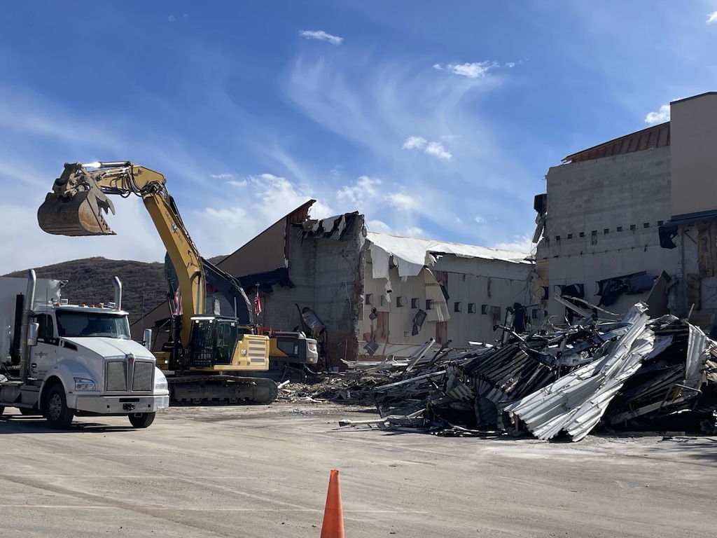 (Leslie Thatcher | KPCW) The Department of Environmental Quality is investigating water contamination allegations at the Park City School District’s Treasure Mountain Junior High demolition site.