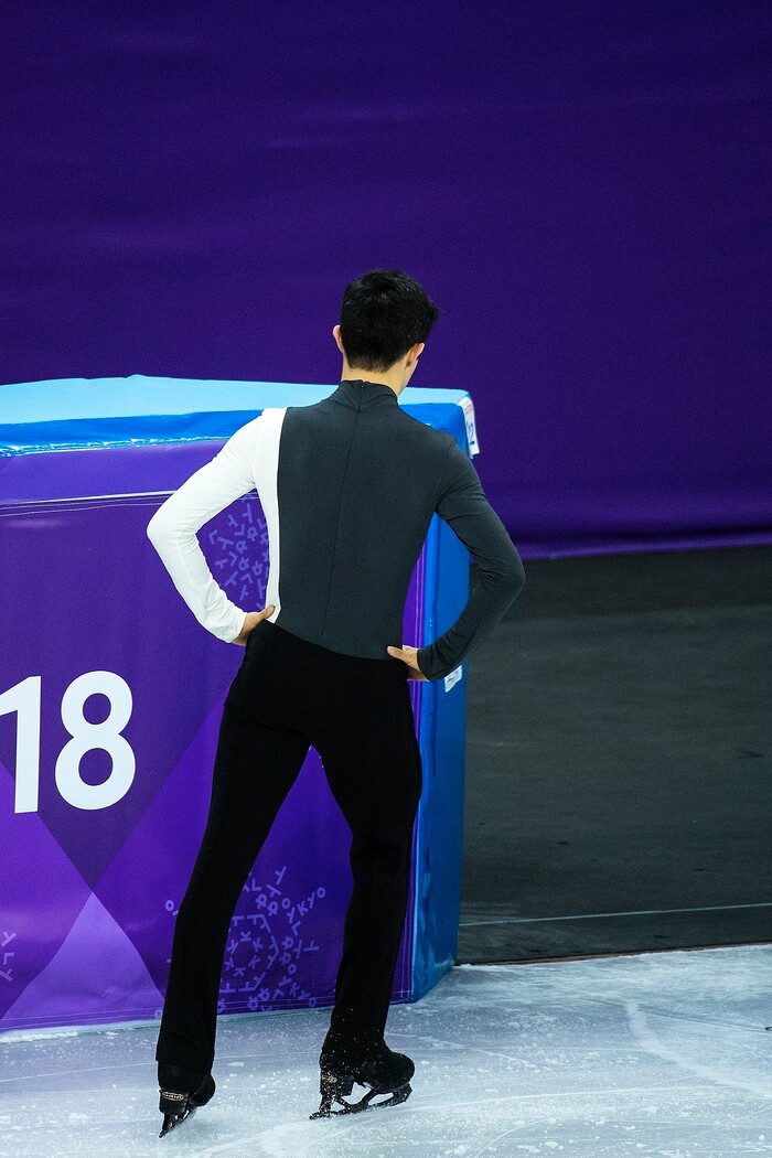 (Chris Detrick  |  The Salt Lake Tribune)  Salt Lake City's Nathan Chen after competing in the Men Single Skating Short Program at Gangneung Ice Arena during the Pyeongchang 2018 Winter Olympics Friday, Feb. 16, 2018. Chen finished with a score of 82.27.