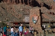(Chris Caldwell | Special to The Tribune) Zion National Park visitors pose for photos at the south entrance Saturday, March 1, 2025.
